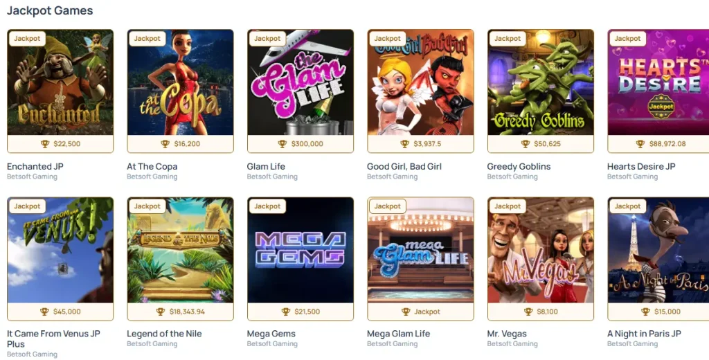spindog Jackpot Games